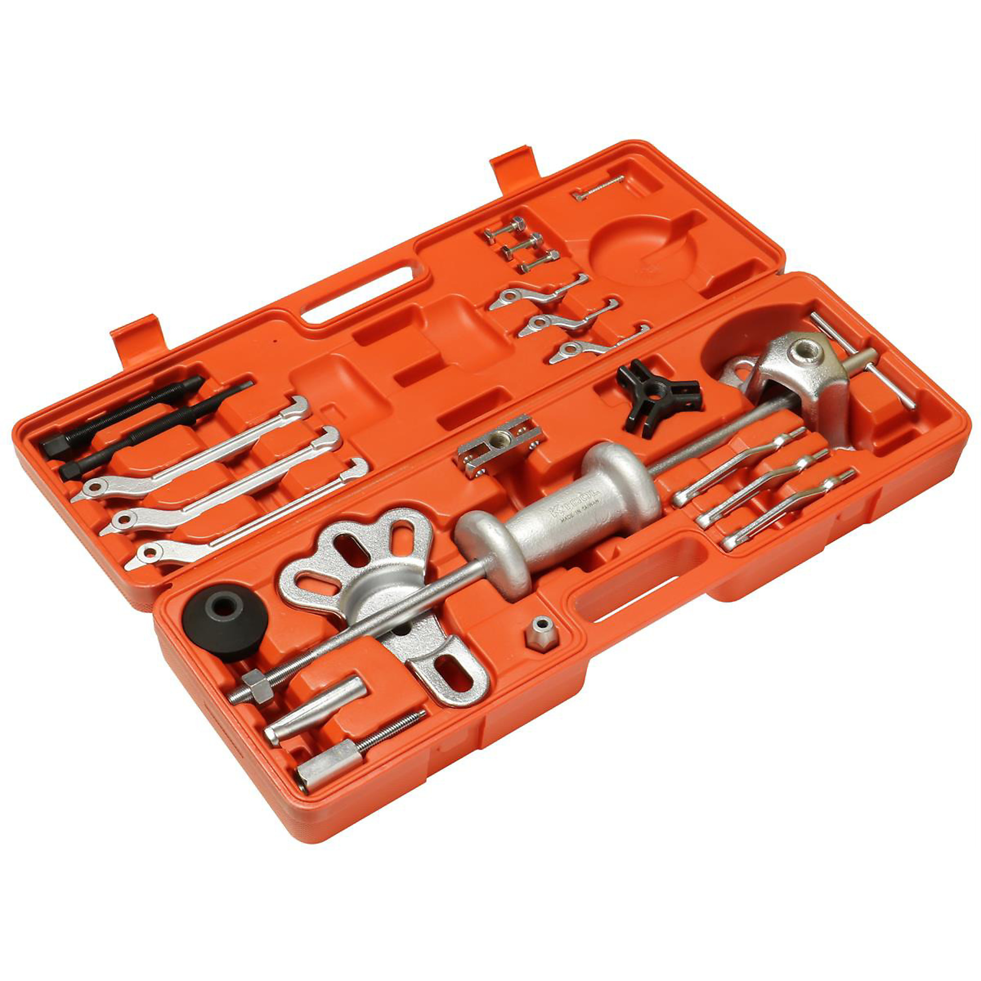 K Tool International Slide Hammer Puller Set — 5 Lb., 10-Way, Various Jaws and Attachments, Model# KTI70520